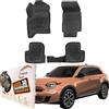 Trimak Tappetini 3D su misura per auto, compatibili con Fiat 600 Hybrid dal 2024, accessori per auto 1° e 2° fila, tappetini in gomma TPE per tutte le stagioni, inodore, antiscivolo, anteriori e