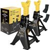 INTAKO Cavalletti per auto 3T con gomma - set da 2 pezzi - Tuv G resistente per officina