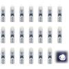 GifBasg 20 lampadine LED T5 bianche 12 V 3014 SMD, illuminazione cruscotto e interni auto, ricambio ideale per PC74 2721 286, prestazioni luminose superiori, basso consumo energetico