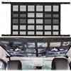 Kaslaider Rete da Auto Soffitto, Auto Tettuccio Bagagliaio Rete, Tasca a Rete Portaoggetti Borsa Organizer da Soffitto per Auto, Borsa in Rete Carico per Furgone SUV Jeep (90 x 65 cm)