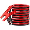 Choyenchi 4M 1800A 12V-24V Cavi Avviamento per Auto con Coccodrillo Clip, Sezione Trasversale 10mm², Cavi Collegamento Avvio Rapido Batteria Professionali per Moto, Benzina Diesel Camper, Camion Furgone