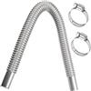 VIVIIHOO Tubo de Escape de Acero Inoxidable 25mm, 60cm para Calefacción Estacionaria y Generador, Incl. 2 Abrazaderas y Herramienta de Montaje, Ideal para Calefacción Diésel y Coche