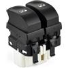 Autocraft Pulsante Interruttore Controllo alzacristallo anteriore sinistro compatibile per Renault Clio III Modus Thalia II Twingo II OEM: 214943A 214943B 8200214943