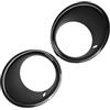 Generic Anelli Rifinitura Fendinebbia Mini Cooper R55 R56 R57, Nero | 2007 2008 2009 2010 2011, Cornice Copertura Anteriore Paraurti, Coppia