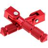 Windance Pedali M8 8 mm per passeggero, pieghevoli a 90 gradi, antiscivolo, per moto, scooter, bici elettrica (rosso)
