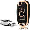 TOOMUME Cover Chiave Auto per Opel Vauxhall Astra K Mokka X Corsa E Adam | Silicone Morbido, Antiurto, Anticaduta, Antigraffio, Custodia Protettiva Chiave per Zafira Meriva Mokka Buick, 2 Tasti