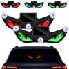 Generico Solar Demon Eye LED Car Window Light, Dynamic Wireless Ambient Glow for Rear Glass, Solar Devil Eye LED Window Lights with Strong Suction Mount，D+F