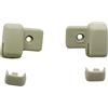 Yessetry Staffa con fibbia fissa per visiera parasole laterale per tettuccio auto, per R55 R56 R60 2007-2014, beige