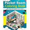 Benjamin Wise Pocket Room Coloring Book, Tiny interior designs (Tascabile)