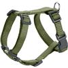 HUNTER pettorina per cane LONDON VARIO RAPID a Y, regolabile in 4 punti, con chiusura di sicurezza, resistente, leggera, facile da pulire, asciugatura rapida, colore: verde oliva, taglia XXS/1