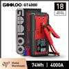 GOOLOO Avviatore d'Emergenza per Auto 12V 4000A, Batteria Portatile 20000mAh, Dispositivo di Avviamento Automatico, Power Bank per Emergenze