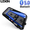 Lexin Interfono per Casco Moto Lexin B4FM-X BT5.0, Cuffie Impermeabili con Radio FM e Batteria da 850mAh, 1 Pezzo