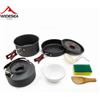 Widesea Set di pentole da campeggio Kit di stoviglie per pentole da esterno Bollitore per acqua da cucina Posate da viaggio Utensili Escursionismo Attrezzatura da picnic