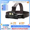 Sofirn Torcia frontale LED SOFIRN HS20 XHP50.2 2700lm ricaricabile USB-C, potente lampada frontale con funzione floodlight e spotlight