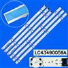 NONE Striscia di retroilluminazione a LED per 43UJ635V 43UJ675V 43UK6300PLB 43UJ634V 43UJ630V 43UJ561V 43UJ655V LC 43490059 Un LC 43490058 Un 43UJ65_UHD