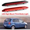 APMATAUTO 1x Per VW Polo IV MK4 9N 9N3 Hatchback 2002-2010 Led Affumicato Terza Luce Freno Proiettore Posteriore Rosso Coda Lampada di Arresto OEM: 6Q 6945097