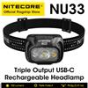 NITECORE NU33 USB-C faro ricaricabile LED tripla uscita 700 lumen batteria integrata da 2000mAh per la pesca con luce da lavoro in campeggio