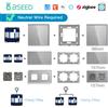 BSEED Zigbee Smart Wall Switch Dimmer Interruttore per tende Funzione fai da te Parte Pannello in vetro Separe prese UE Parti Combinazione gratuita