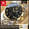 OLEVS 5529 Top Luxury Brand Orologio da uomo Impermeabile Luminoso Acciaio inossidabile Fasi lunari Codice di temporizzazione Orologio Nuovo orologio da uomo al quarzo