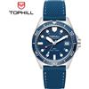 TOPHILL Orologio Automatico Tophill 39.5mm NH34 GMT con Finestra Data 3H, Lume Verde C3, Impermeabile 100M, Vetro Zaffiro TD011G