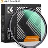 K&F CONCEPT Filtro Diffusore Black Mist K&F Concept 1/2 1/4 1/8 per Obiettivi Fotografici 49mm 52mm 58mm 62mm 67mm 72mm 77mm 82mm con Panno per la Pulizia