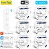 LoraTap WiFi Modulo interruttore per tende intelligenti Il telecomando e timer funziona con Tuya Smart Life Google Home Alexa per tende avvolgenti