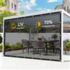 GKXLH Teli trasparenti Protezione UV resistente Telo parasole traslucido impermeabile in PVC per padiglione portico giardino patio serra