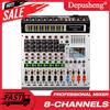 DEPUSHENG Mixer a 8 canali Console di missaggio DJ Bluetooth 48V Phantom Power Monitor Sistema Karaoke Mixer USB Audio per performance sul palco