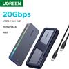 UGREEN Custodia SSD UGREEN M.2 da 20 Gbps Adattatore per custodia SSD NVMe SATA Custodia esterna USB 3.2 Gen2 Supporta effetto di illuminazione RGB
