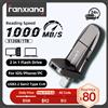 Fanxiang FF952 Unità Flash USB 1000MB/s USB3.2 Gen2 512GB 1TB Type-C+USB-A 2 in 1 Penna USB ad Alta Velocità a Stato Solido per Laptop PC