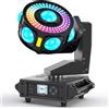 Datewink Luci a testa mobile con fascio LED Datewink 160W RGBW 360 ° Proiettore di illuminazione scenica con rotazione DMX512 per discoteca DJ Wedding Party Show Club