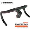 TOSEEK Manubrio in Carbonio TOSEEK per Bici da Strada, Manubrio Integrato T700 in Carbonio, Accessori per Biciclette, Manubrio Drop Bar in Carbonio Di2