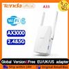 TENDA A33 WI-FI 6 EXTENDER AX3000 doppia banda 2,4 GHZ 5GHZ segnale WIFI BOOSTER GIGABIT WIFI ripetitore WIFI ETHERNET porta HOME INTERNET