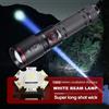 Alonefire Torcia LED Zoom 20W ad Alta Potenza, Ricaricabile USB, Potente Luce Tattica per Campeggio, Caccia, Pesca, Escursionismo