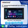 ESSGOO 7 "Radio per auto universale Wireless Android Auto Carplay 4GB Lettore multimediale per auto con pulsanti GPS RDS Autoradio stereo per auto