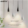 MARPOU Lampada a sospensione a LED 6W Interruttore tattile ad altezza regolabile Lampadario moderno e minimalista dal design creativo per comodino camera da letto
