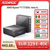 ACEMAGIC Mini PC 32GB RAM 512GB SSD AMD Ryzen 7 7730U Triplo Monitor 4K HDMI DP Type-C, Doppio Slot M.2 PC Desktop per Casa e Ufficio