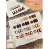 XEIJAYI 12 colori 15 ml Sunset Color Series Gel Smalto per unghie Cat Eye UV LED Soaking Gel per unghie, semipermanente,