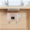 Bymaocar Scaldabagno elettrico istantaneo CA 220 V, scaldabagno a parete da 3000 W, supporto per telecomando Doccia con acqua calda, 21 * 15 * 5,5 cm