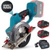 Lpnove Sega circolare senza spazzole da 6 pollici Sega elettrica compatta per legno, metallo, ceramica, taglierina per piastrelle per batteria Makita 18V