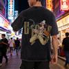 Bandai 2026 ONE PIECE Usopp Sniper King Retro T-shirt lavata Cappello di paglia Gruppo Marksman Vecchio Allentato Anime Street Top da uomo a maniche corte