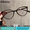CCspace Occhiali da lettura trasparenti Cat Eye Occhiali da vista ultraleggeri da donna Lenti da vista alla moda Occhiali da vista Diottrie da 0 a +4.0