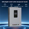 Powgrow Inverter Solare Ibrido POWGROW 3.6KW 24V con Caricatore Solare MPPT 100A, Inverter Off-Grid 220VAC, Ingresso PV 500VDC in UE, Senza IVA, Include Modulo Wi-Fi
