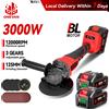 ONEVAN Smerigliatrice angolare elettrica brushless ONEVAN 125mm a velocità variabile, macchina da taglio per lavorazione del legno, compatibile con batteria Makita 18V.
