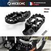 NICECNC Pedane Poggiapiedi per KTM EXC 300, Husqvarna TE 300 FE 350 FE 450 FE 501 2017-2023, GasGas EC 300 2021-2023