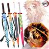 Bandai Ombrello Katana Demon Slayer Anime Kimetsu No Yaiba, Lama di Tanjirou e Giyuu, Spada Giapponese a Grandezza Naturale, Ombrello Samurai