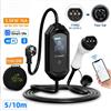 JNTAFEV Caricabatterie Portatile per Auto JNTAFEV 3.6KW Tipo 2 16A, Caricatore per Veicoli Elettrici con Controllo Wireless WiFi APP Bluetooth, Cavo di Ricarica Rapida