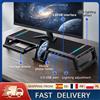 zollor Supporto per Monitor Pieghevole, Stand per Computer con Cassetto Portaoggetti e Supporto per Tablet/Telefono, Porte USB 3.0 e 2.0, Luce RGB