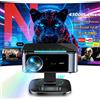 XIWBSY 2026 Proiettore Laser per Uso Diurno 45000 Lumen con Messa a Fuoco TOF, Android 12.0, 4K, per Home Theater