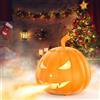 U'King Macchina del Fumo a Forma di Zucca 600W RGB con 6 LED per Decorazioni di Halloween, Telecomando e 12 Effetti Luminosi Colorati